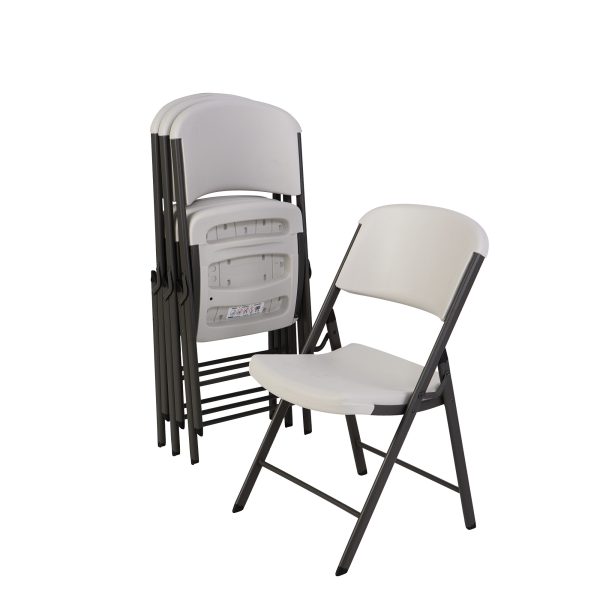 Lifetime Folding Chairs, White